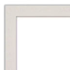 Miroir mural étroit de salle de bain en planches rustiques blanches 32"x26"
