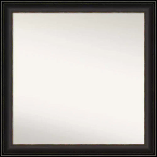 31" x 31" Non-Beveled Trio Oil Rubbed Bronze Bathroom Wall Mirror - Amanti Art: Modern Square Vanity, Polystyrene Frame