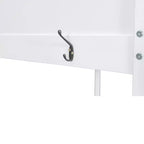 Lit superposé en bois Queen Size avec rangements, lumières LED et port de charge USB
