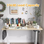 Bureau debout électrique réglable en hauteur 48" x 24" avec plateau en deux parties
