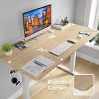 Bureau debout électrique réglable en hauteur 48" x 24" avec plateau en deux parties