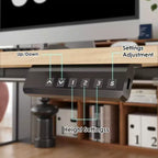 Bureau debout électrique réglable en hauteur 48" x 24" avec plateau en deux parties