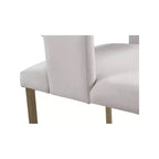 Chaise de salle à manger en velours noir avec pieds en laiton brossé, lot de 2