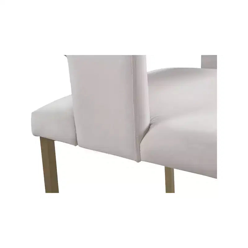 Chaise de salle à manger en velours noir avec pieds en laiton brossé, lot de 2