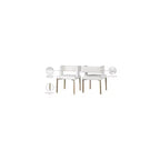 Chaise de salle à manger en velours noir avec pieds en laiton brossé, lot de 2
