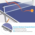 Tables de tennis de table professionnelles d'extérieur, Table de ping-pong portable d'intérieur/extérieur 6x3FT