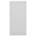 Armoire de rangement en acier, Gris et Bleu modernes, 35,4x17,7x36,4"