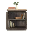 Meuble de rangement décoratif en bois avec 2 portes et étagère réglable, Marron