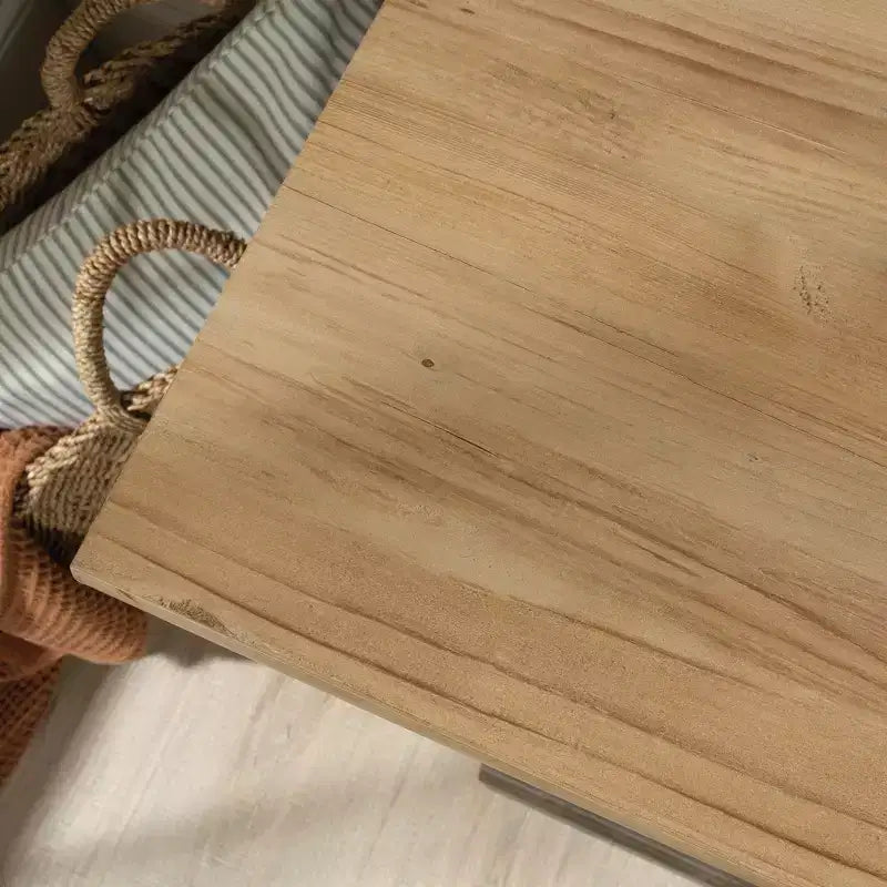 Meuble de rangement décoratif en bois avec 2 portes et étagère réglable, Marron