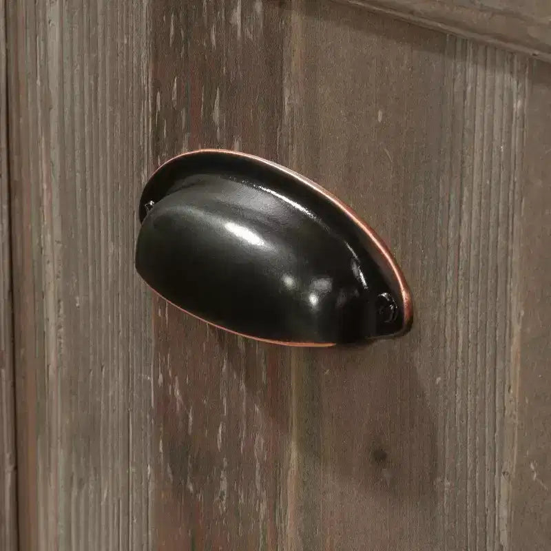Meuble de rangement décoratif en bois avec 2 portes et étagère réglable, Marron