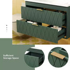 Meuble-lavabo mural de 30 po avec évier et 2 tiroirs, vert