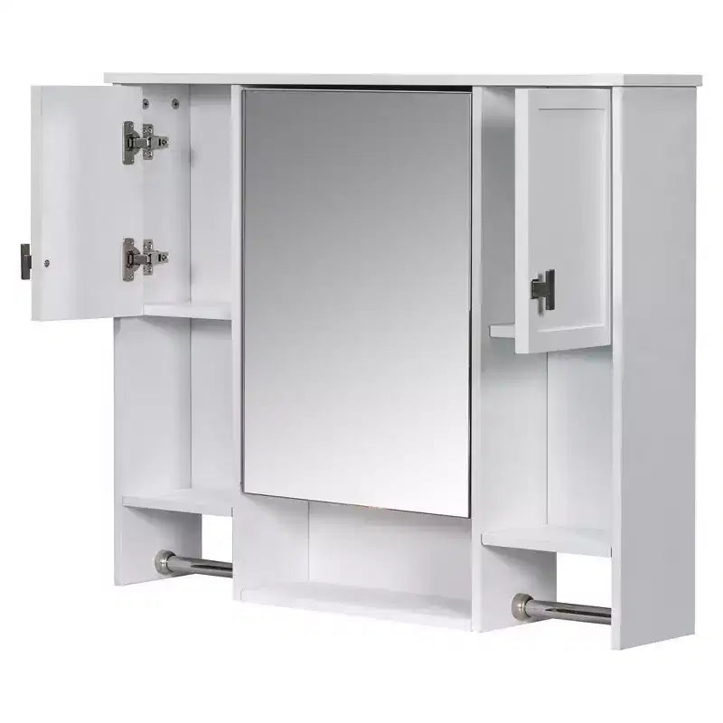 Armoire de toilette murale 35" x 28" avec miroir et porte-serviettes