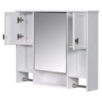 Armoire de toilette murale 35" x 28" avec miroir et porte-serviettes