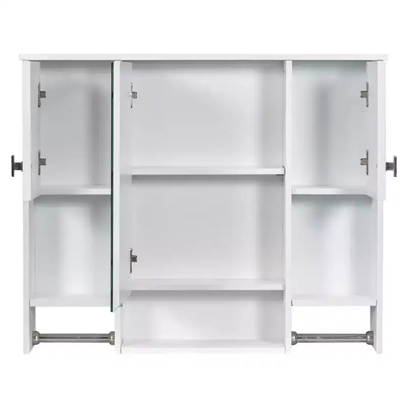 Armoire de toilette murale 35" x 28" avec miroir et porte-serviettes