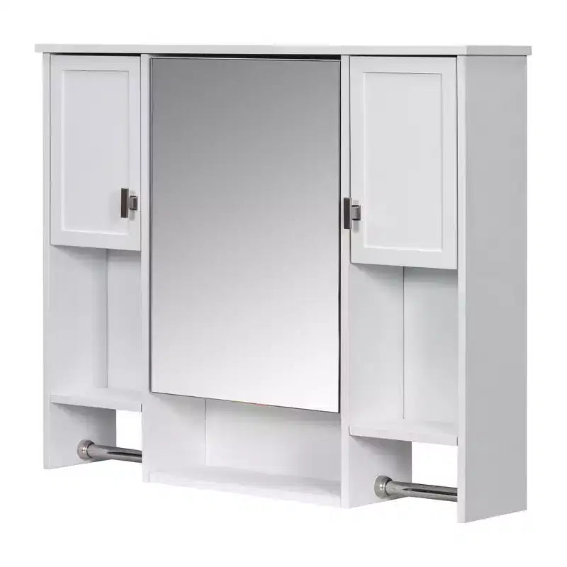 Armoire de toilette murale 35" x 28" avec miroir et porte-serviettes