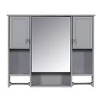 Armoire de toilette murale 35" x 28" avec miroir et porte-serviettes