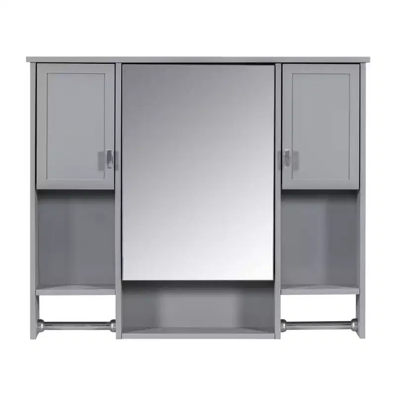Armoire de toilette murale 35" x 28" avec miroir et porte-serviettes