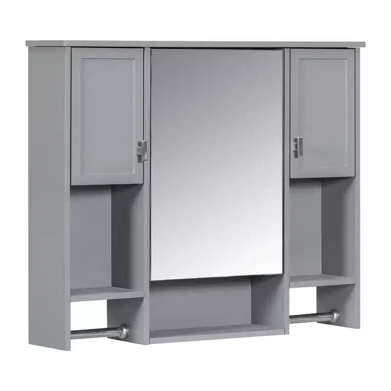 Armoire de toilette murale 35" x 28" avec miroir et porte-serviettes