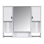 Armoire de toilette murale 35" x 28" avec miroir et porte-serviettes
