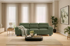 89 inch living room sofa, 3-seater sofa with wide armrests and deep seats, comfortable 3-layer sofa, sofa with detachable and washable lid