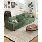 Canapé de salon de 89 pouces, canapé 3 places avec accoudoirs larges et sièges profonds, canapé confortable à 3 couches, canapé avec housse amovible et lavable