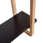 Étagère murale en bois noir, 18"x6"x25"