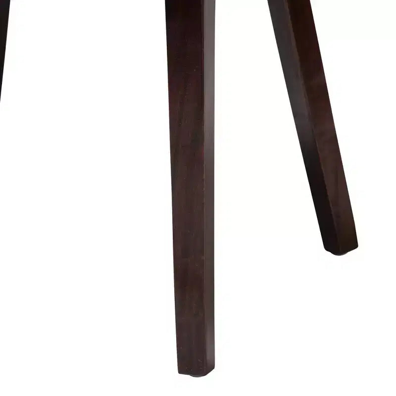 Chaise de salle à manger en jonc de mer et bois, marron clair/blanc/marron foncé