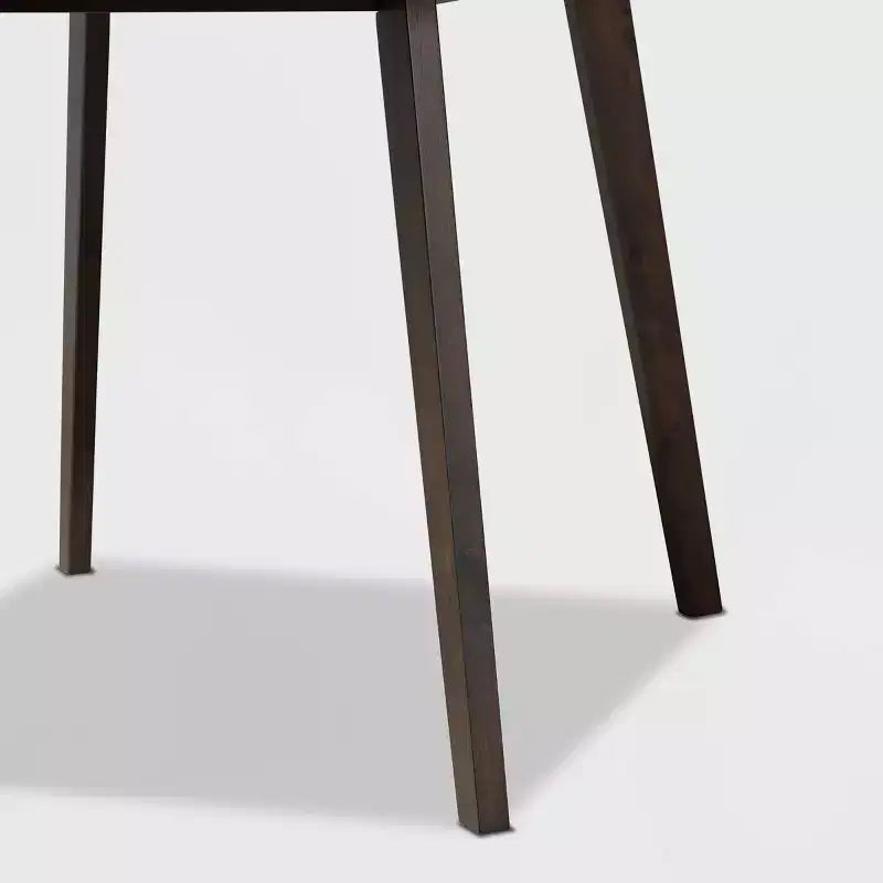Ensemble de salle à manger 5 pièces en bois et tissu d'ameublement