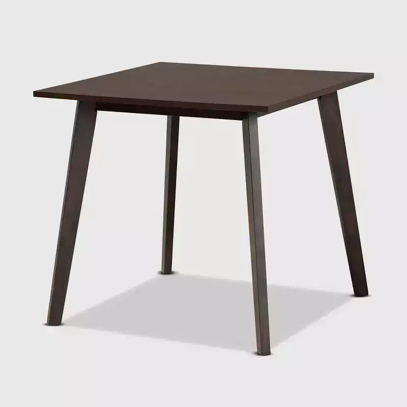 Ensemble de salle à manger 5 pièces en bois et tissu d'ameublement