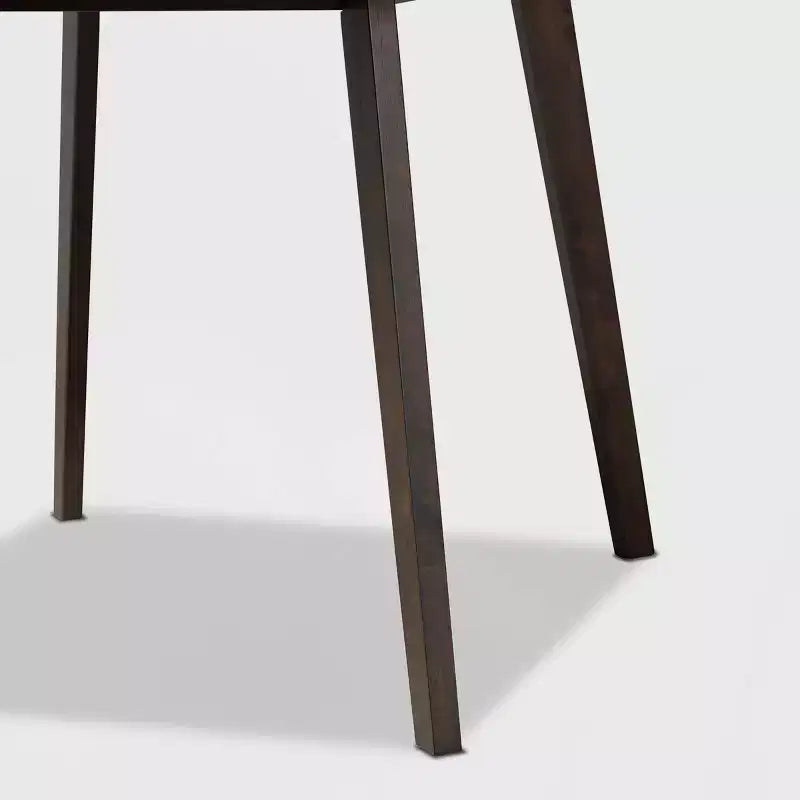 Ensemble de salle à manger 5 pièces en bois et tissu d'ameublement