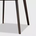 Ensemble de salle à manger 5 pièces en bois et tissu d'ameublement