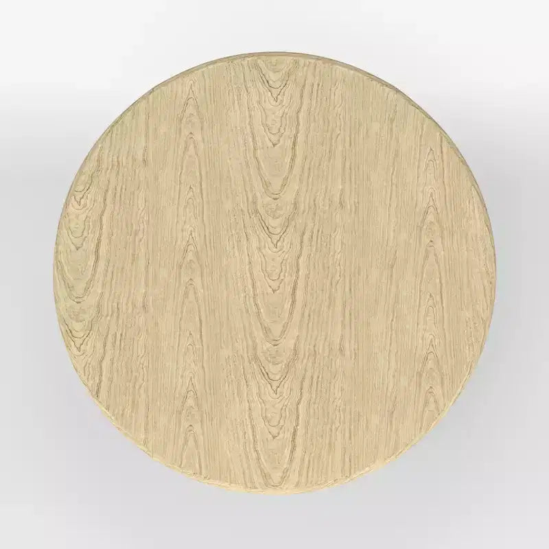 Table à manger pliable en hévéa massif de 42 po avec pied central, 4 places