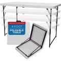 Folding Table White Plastic, BY Sorfey