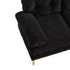 Canapé d'angle moderne 83 po en velours