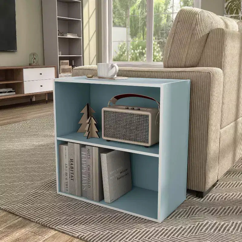 Étagère modulable moderne 2 niveaux de 60 cm, empilable, verticale ou horizontale