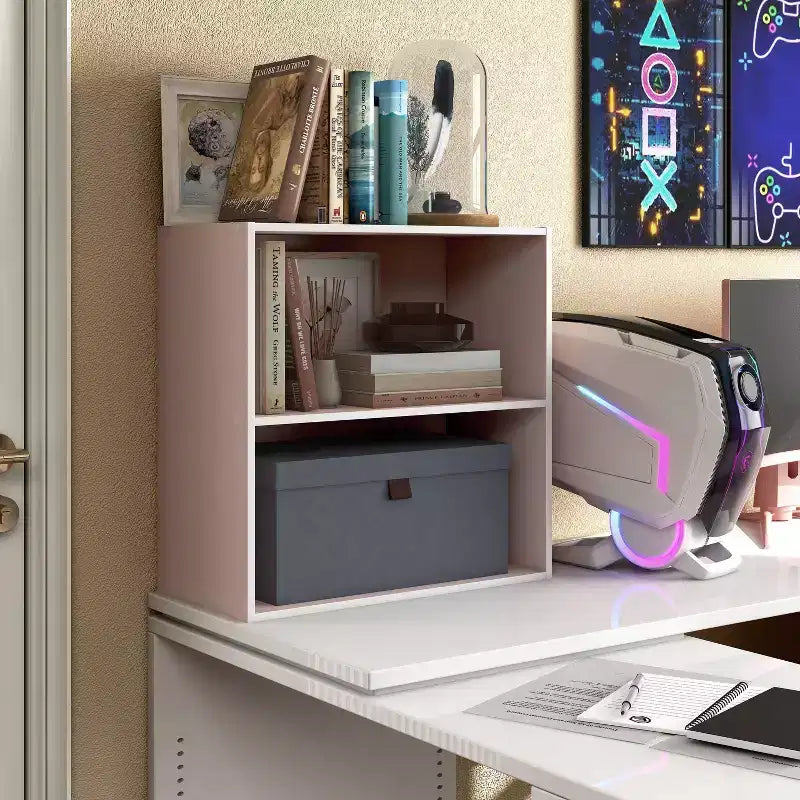 Étagère modulable moderne 2 niveaux de 60 cm, empilable, verticale ou horizontale