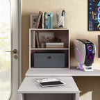 Étagère modulable moderne 2 niveaux de 60 cm, empilable, verticale ou horizontale