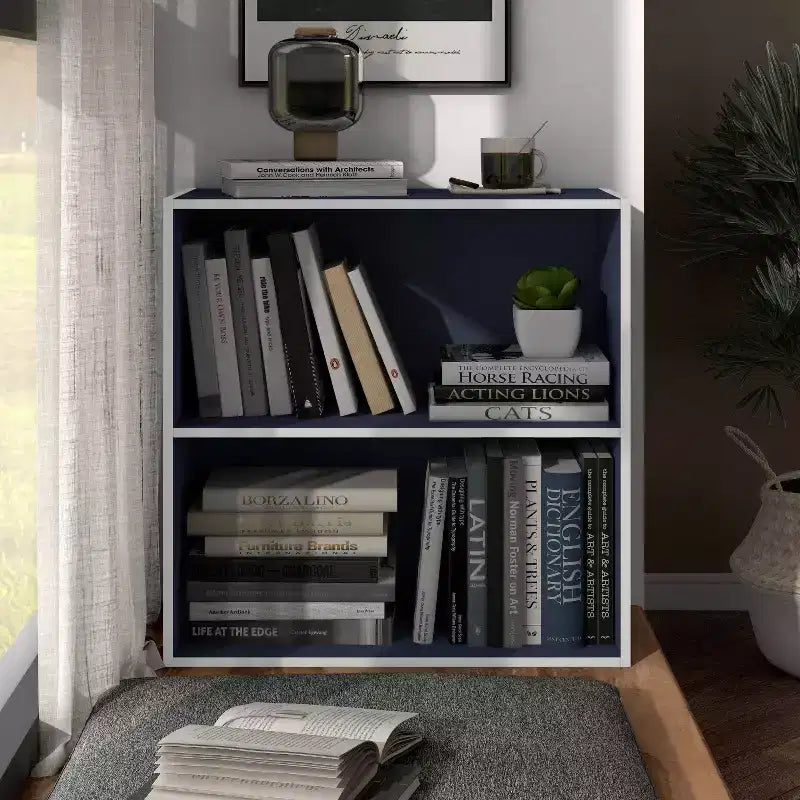 Étagère modulable moderne 2 niveaux de 60 cm, empilable, verticale ou horizontale
