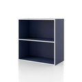 24/7 Shop At Home 23.7" Silkpath Modern 2 Tier Stackable and Modular Bookcase